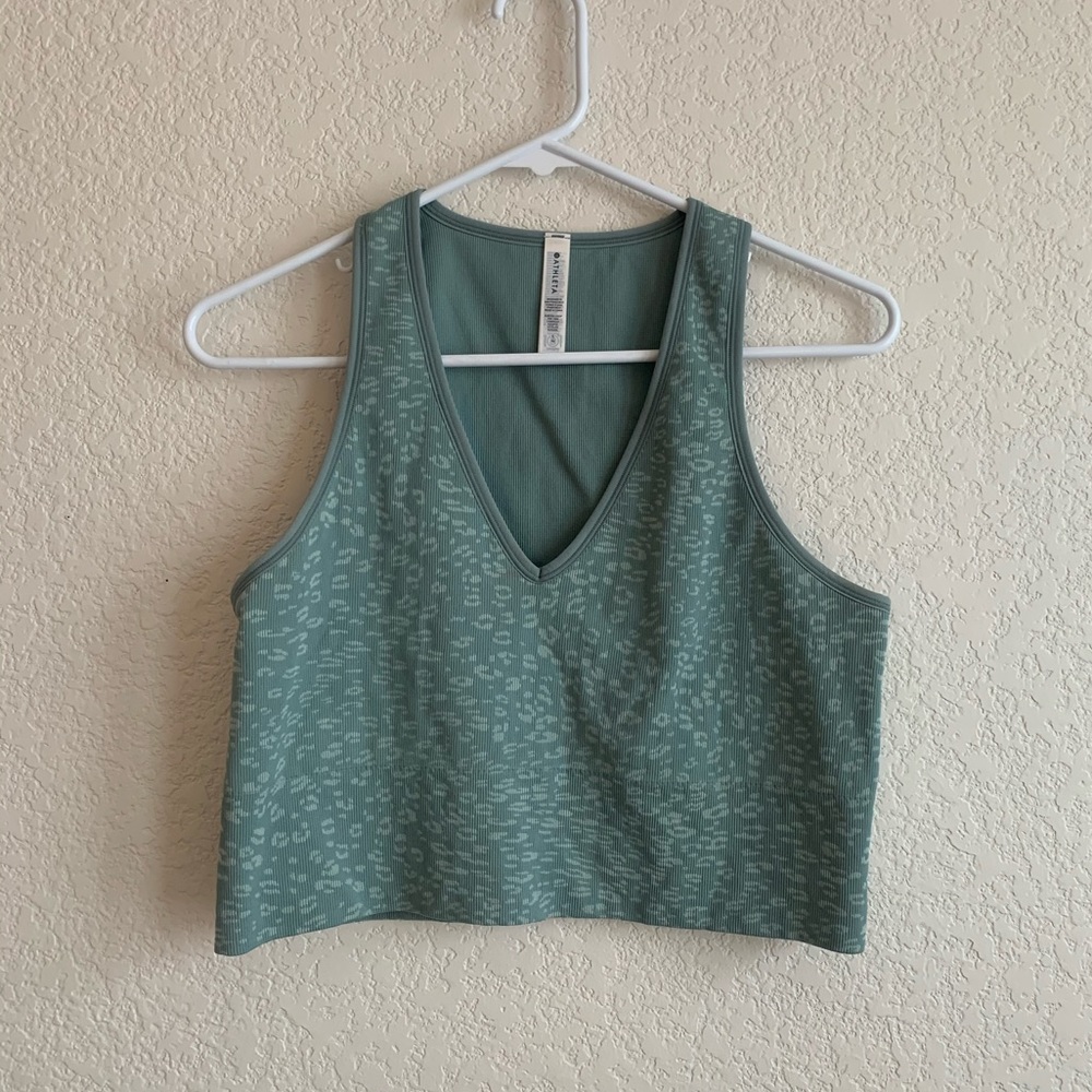 New Blue cheetah tank from Athleta